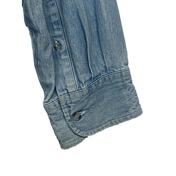 Vintage Embossed Eagle Authentic Prime Union Wear XXL U.S.A. Denim Shirt Jacket - Picture 6 of 11